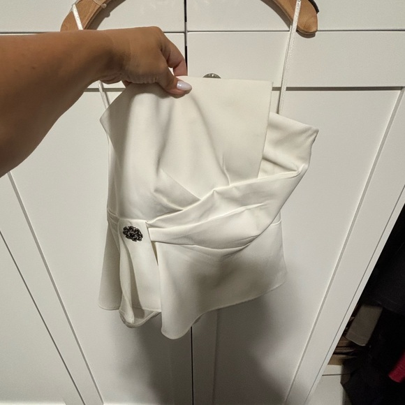 White House Black Market Bustier Top EUC size 12 - Picture 2 of 9